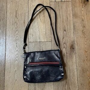 HAMMITT  GUNMETAL METALLIC CROSSBODY SHOIULDER BAG BRAND NEW!